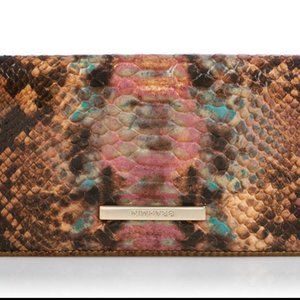 BEAUTIFUL Brahmin Mahogany Cassaway Leather Ady Wallet - NEW WITH TAGS!